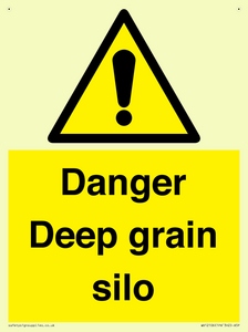 Danger Deep grain silo